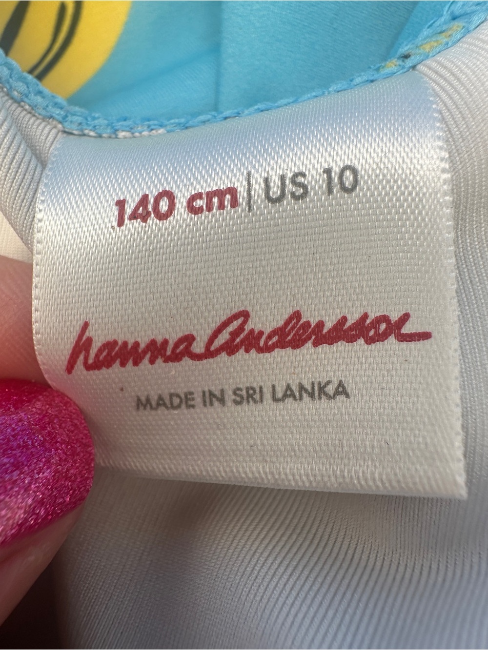 Hanna Andersson bananas swim bathing suit 140 US 10 - Picture 4 of 6